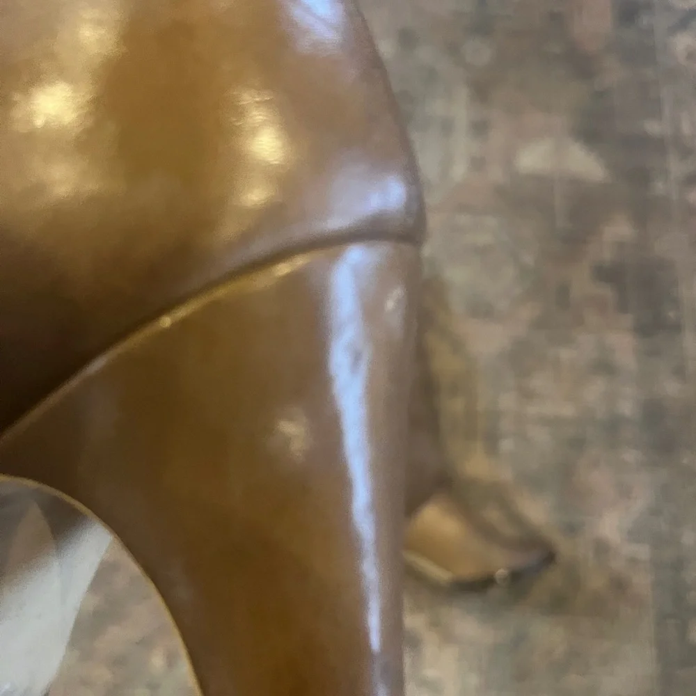 Vintage Brown Leather and Suede Boots Sz 8 - Picture 7 of 14